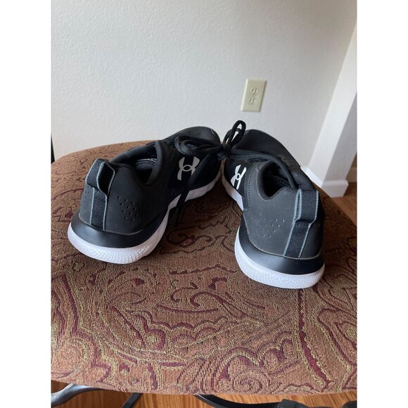 Men's Under Armour Charged Assert 8 Running Sneaker Black/White 8.5 - Picture 3 of 7